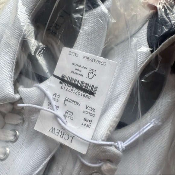 NWT J.Crew Factory Canvas lace-up sneakers - Picture 5 of 7